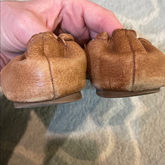 Tory Burch Women's Brown Leather Flats - Picture 2 of 4